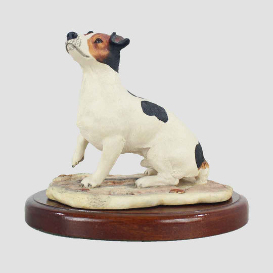 Jack Russell Terrier Seated Tri-Colour Border Fine Arts Dog