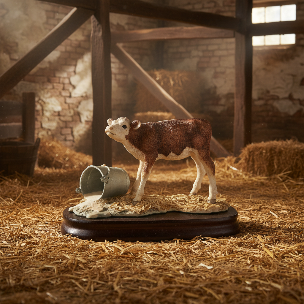 Mr Billings Calf Border Fine Arts Cattle Model