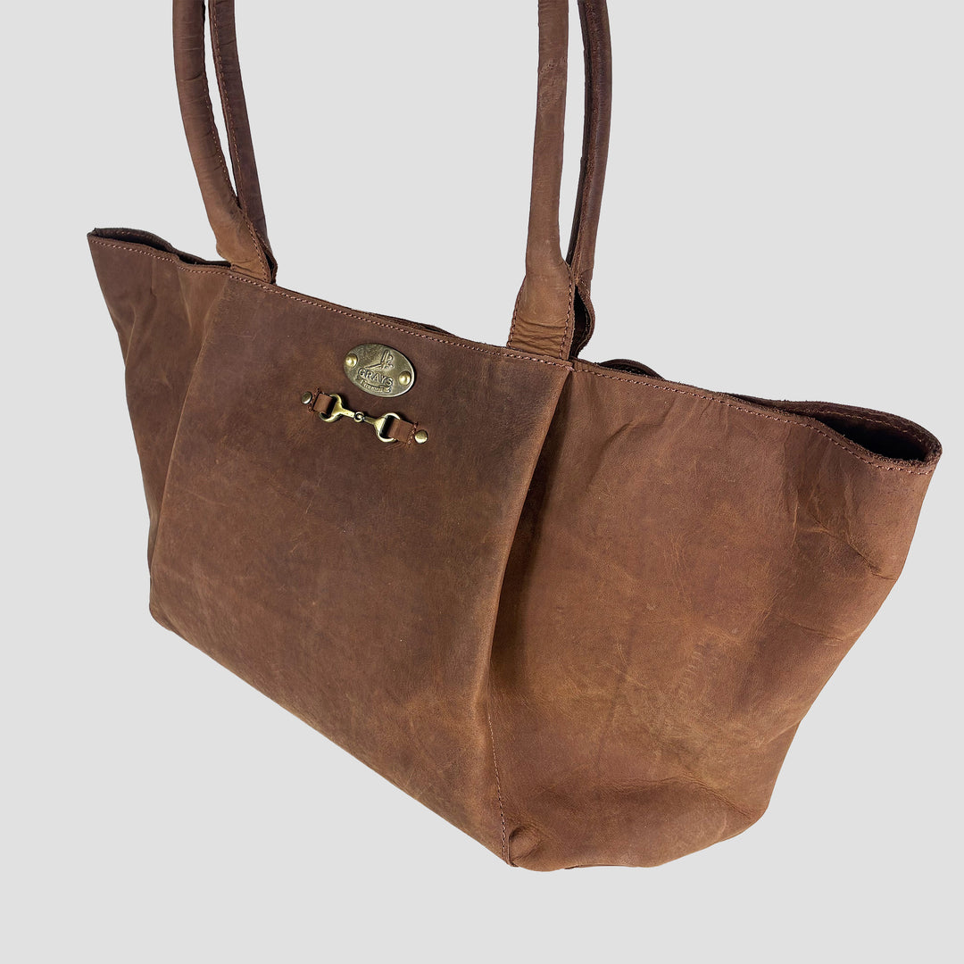 Olivia Handbag in Hunter Leather
