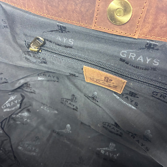 Olivia Handbag in Hunter Leather