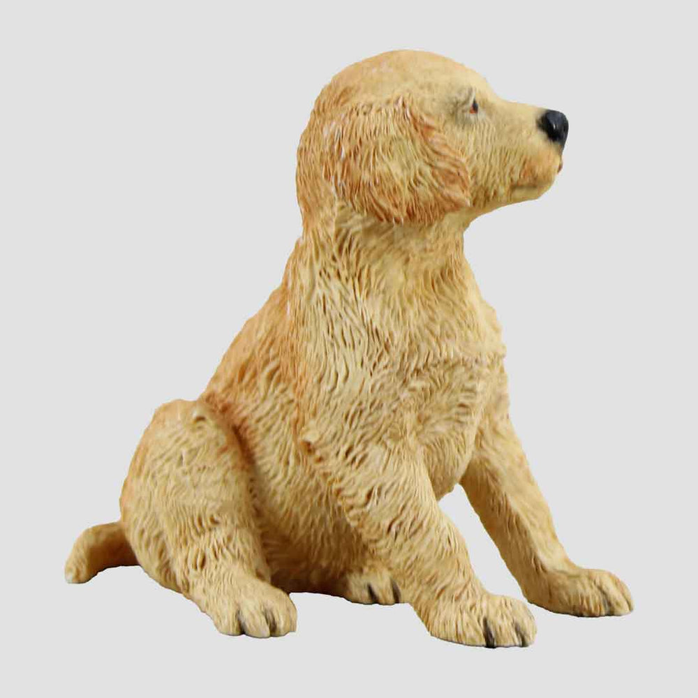 Golden Retriever Pup Border Fine Arts