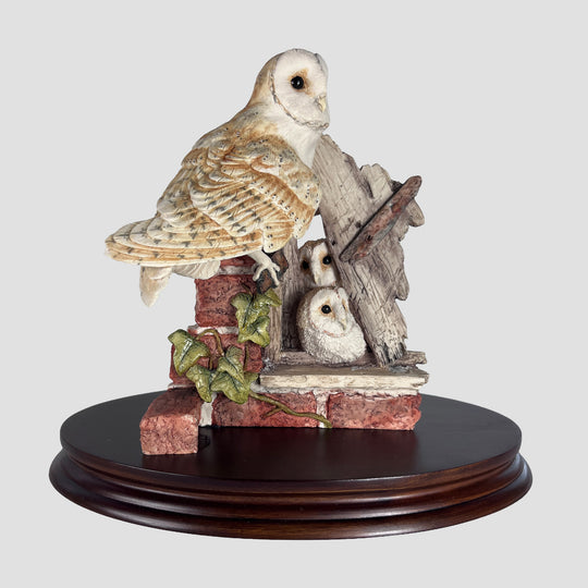 The Barn Owl Family Border Fine Arts Owl Model