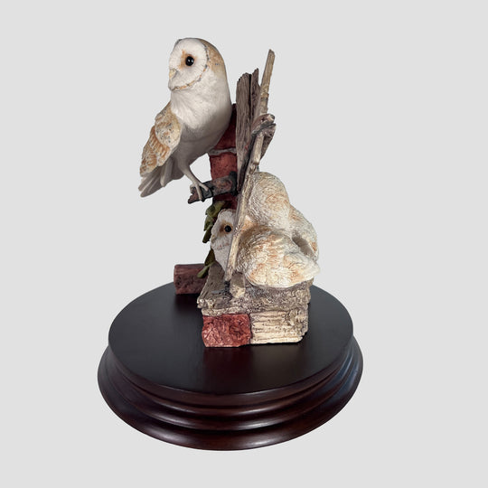 The Barn Owl Family Border Fine Arts Owl Model