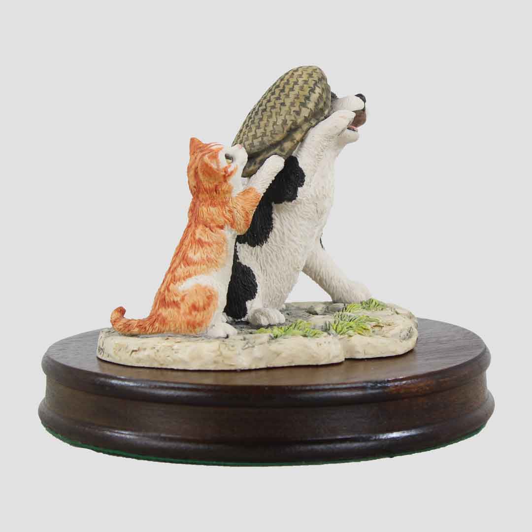 If The Cap Fits Border Fine Arts Collie And Cat