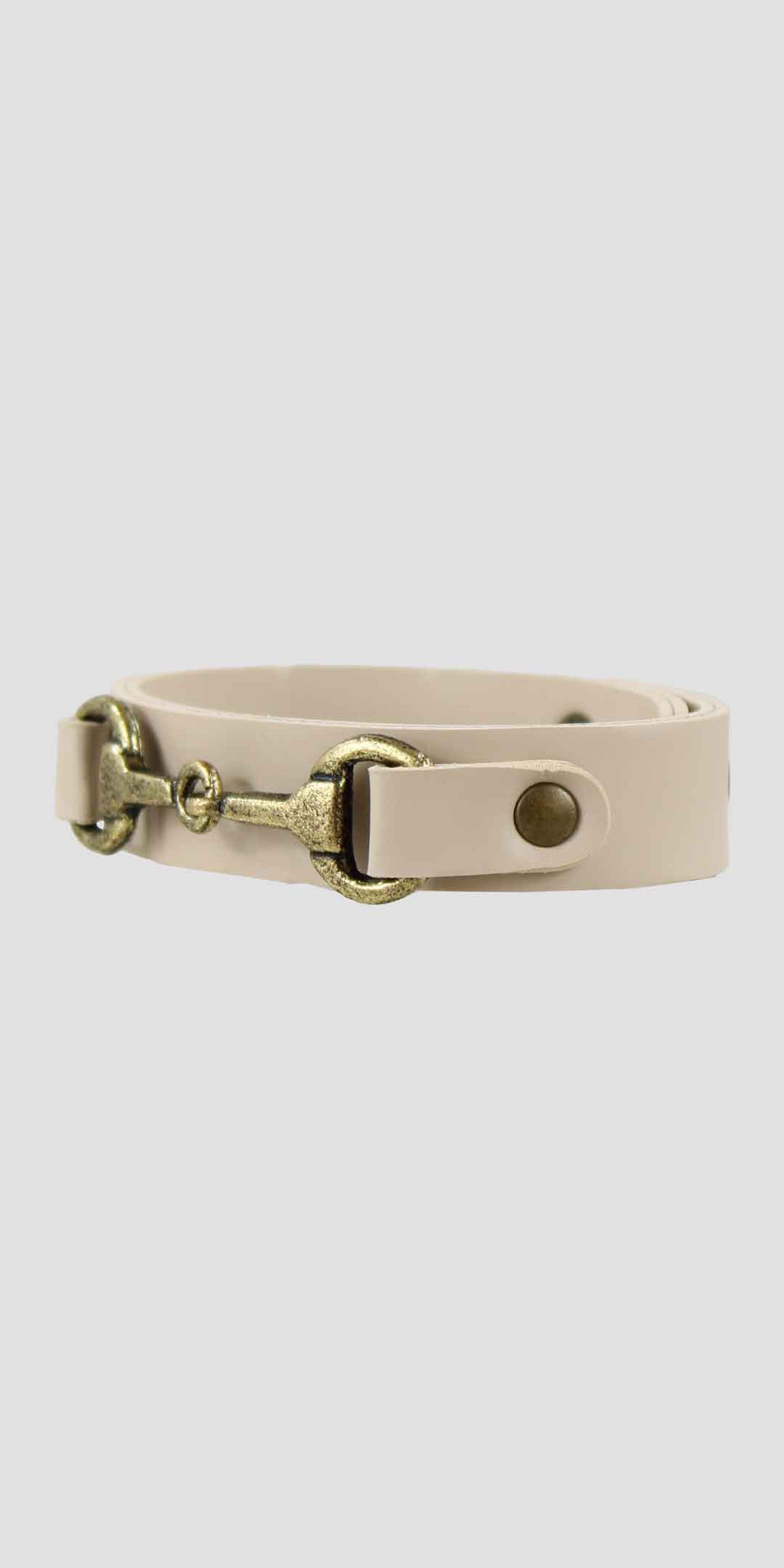 Snaffle Bracelet Cream