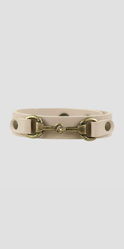 Snaffle Bracelet Cream