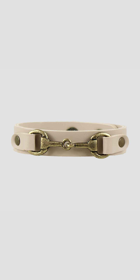 Snaffle Bracelet Cream
