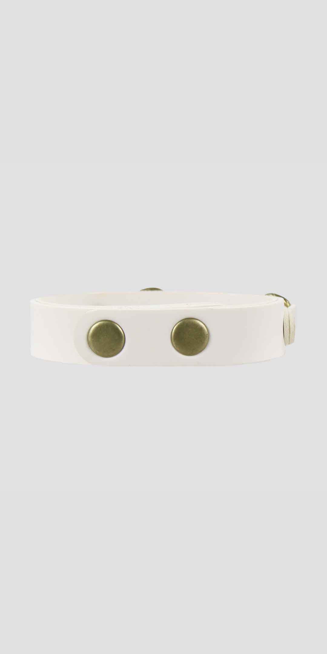 Snaffle Bracelet White