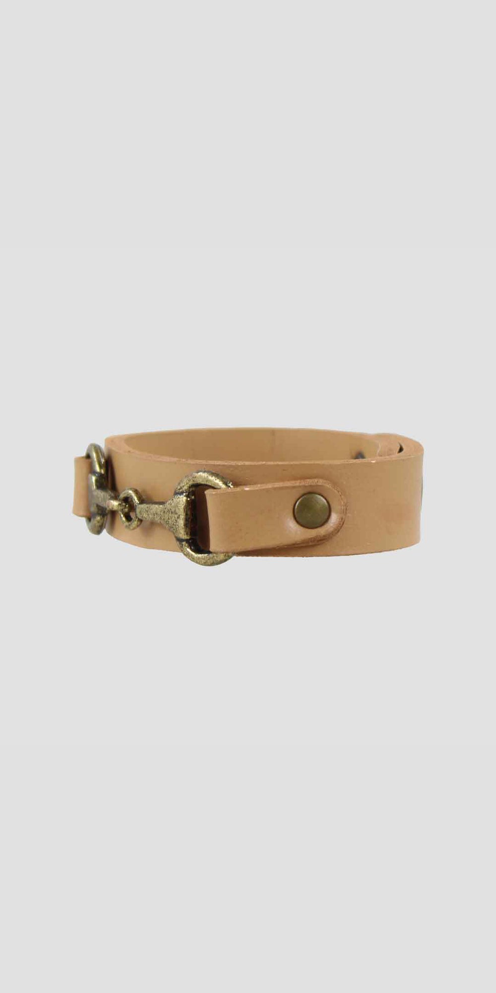 Snaffle Bracelet Tan