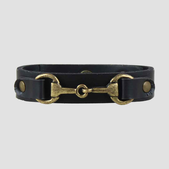 Snaffle Bracelet Black