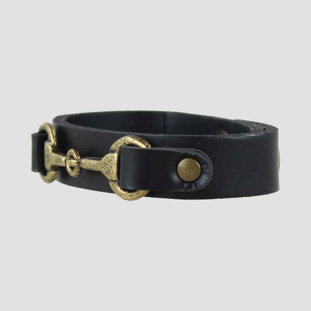 Snaffle Bracelet Black