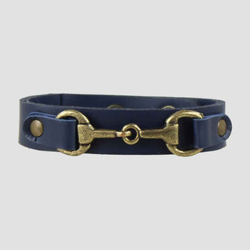 Snaffle Bracelet Navy