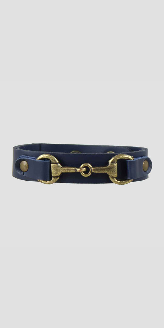 Snaffle Bracelet Navy