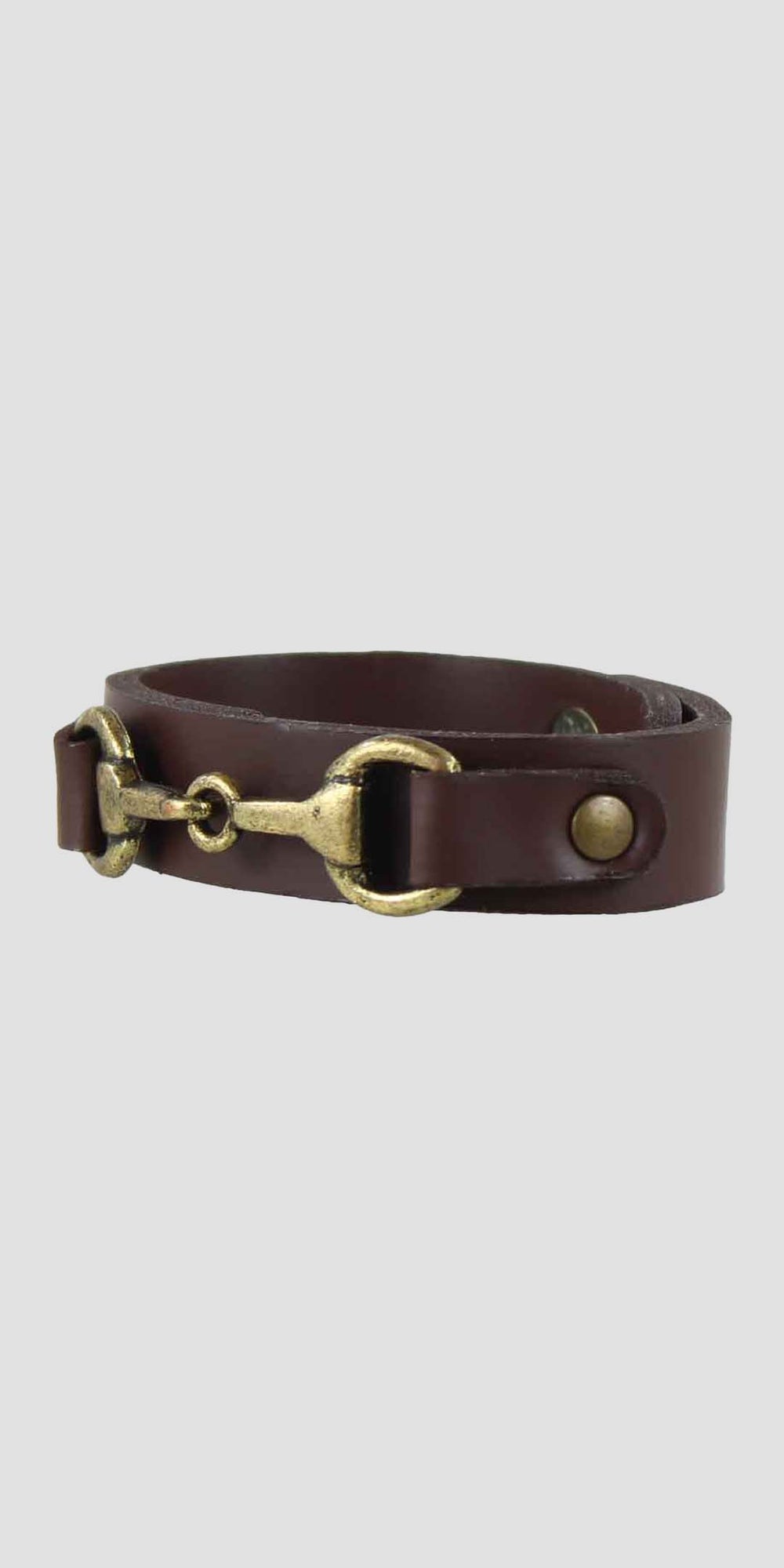 Snaffle Bracelet Dark Brown