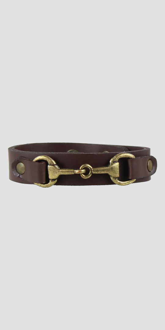 Snaffle Bracelet Dark Brown