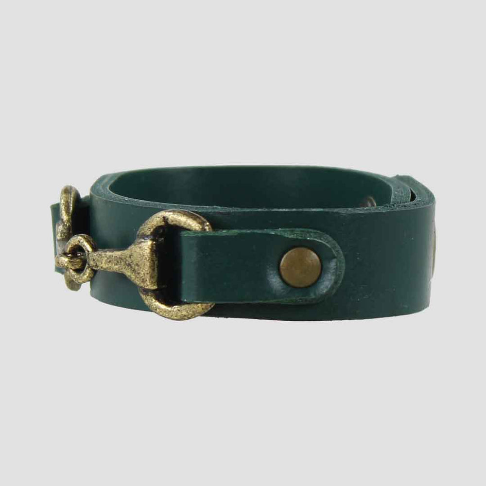 Snaffle Bracelet Dark Green