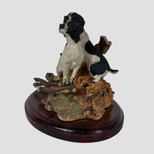 Pair of Black and White Springers By Sherratt &amp; Simpson Dog Model