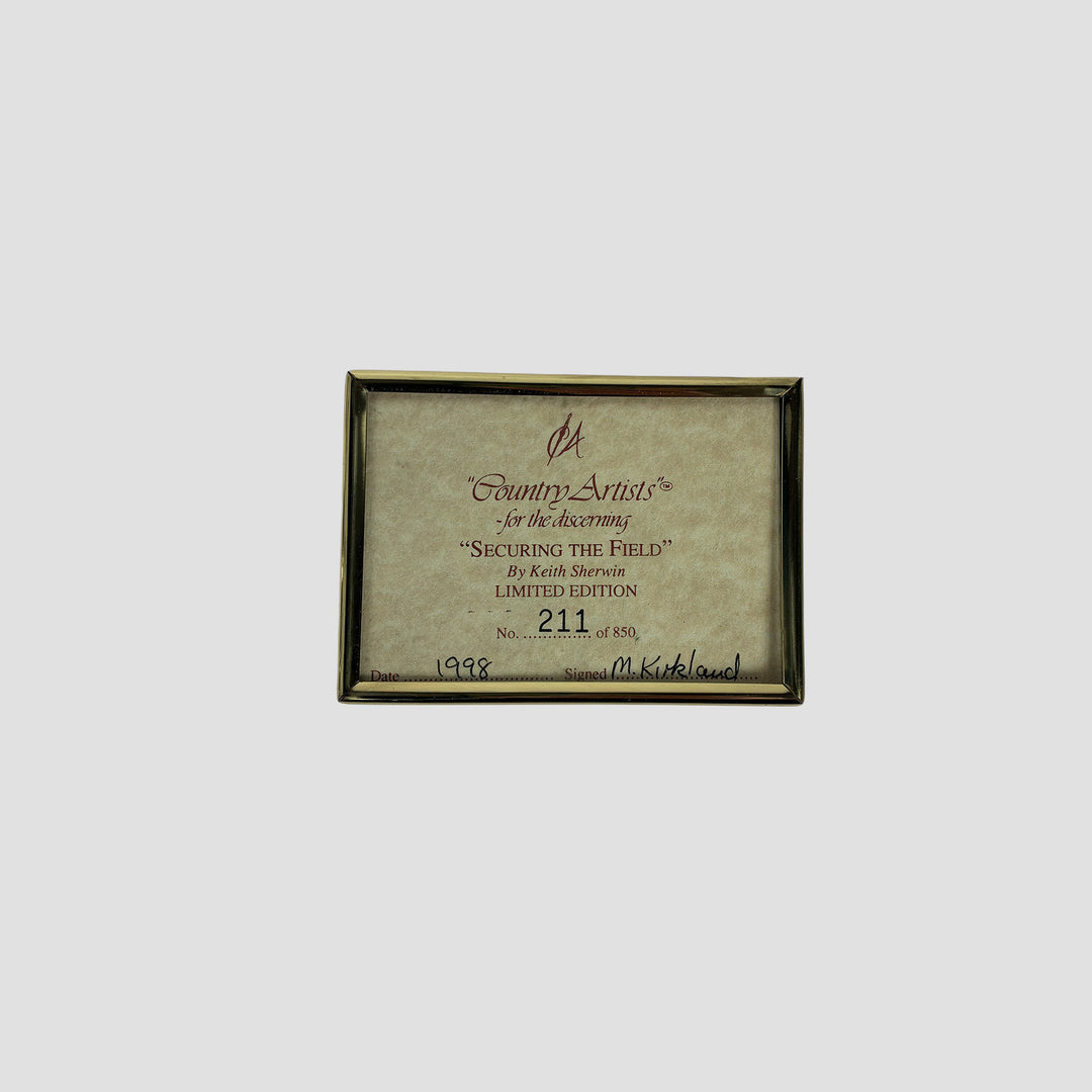Securing The Field Massey Ferguson Country Artist Tractor Model With Original Certificate