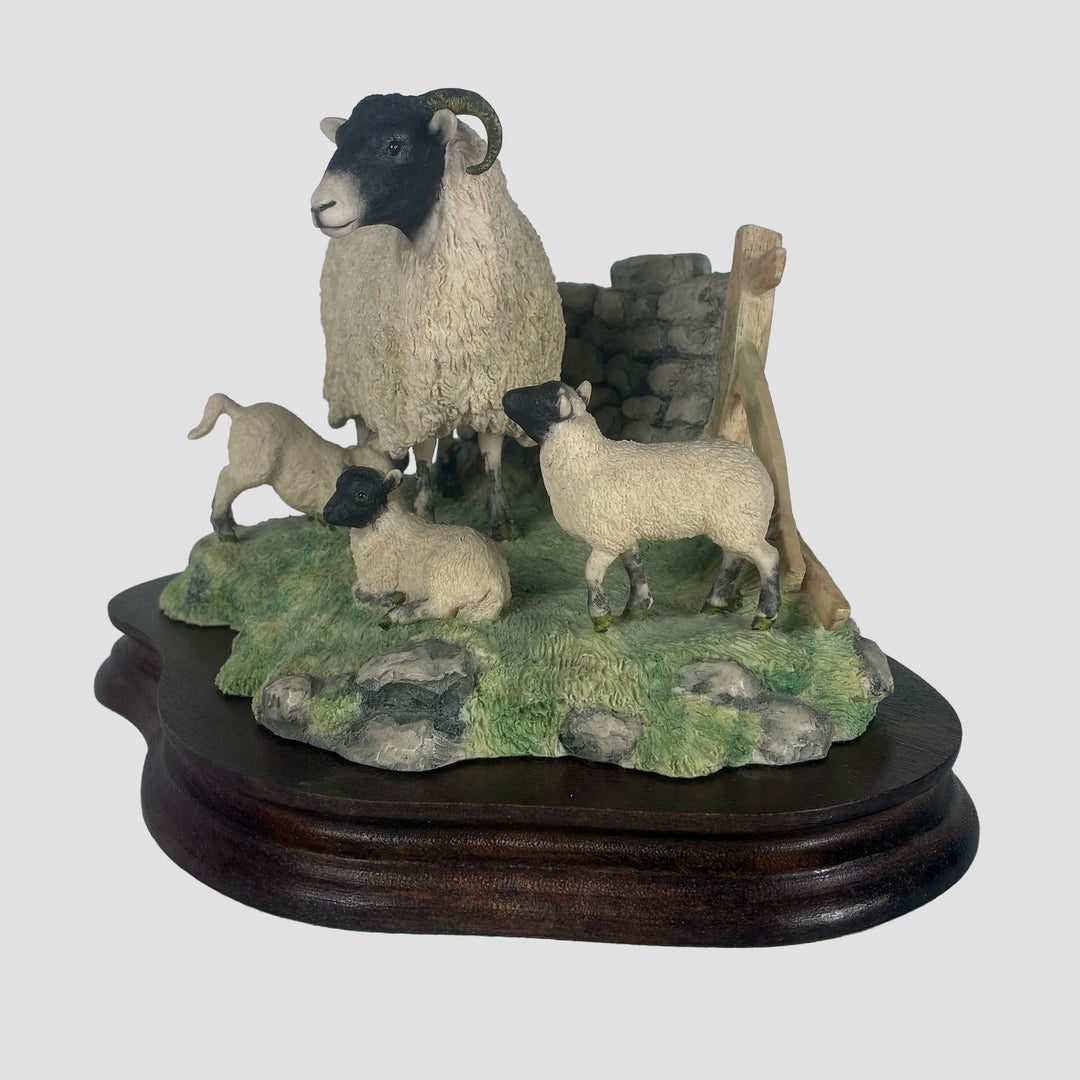 Spring Lambing Border Fine Arts Sheep Model