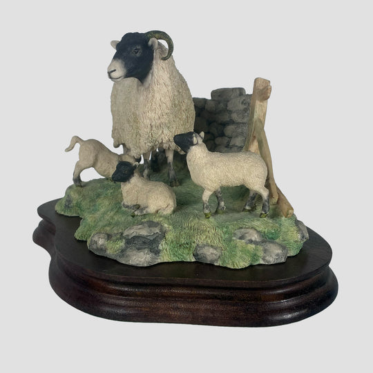 Spring Lambing Border Fine Arts Sheep Model