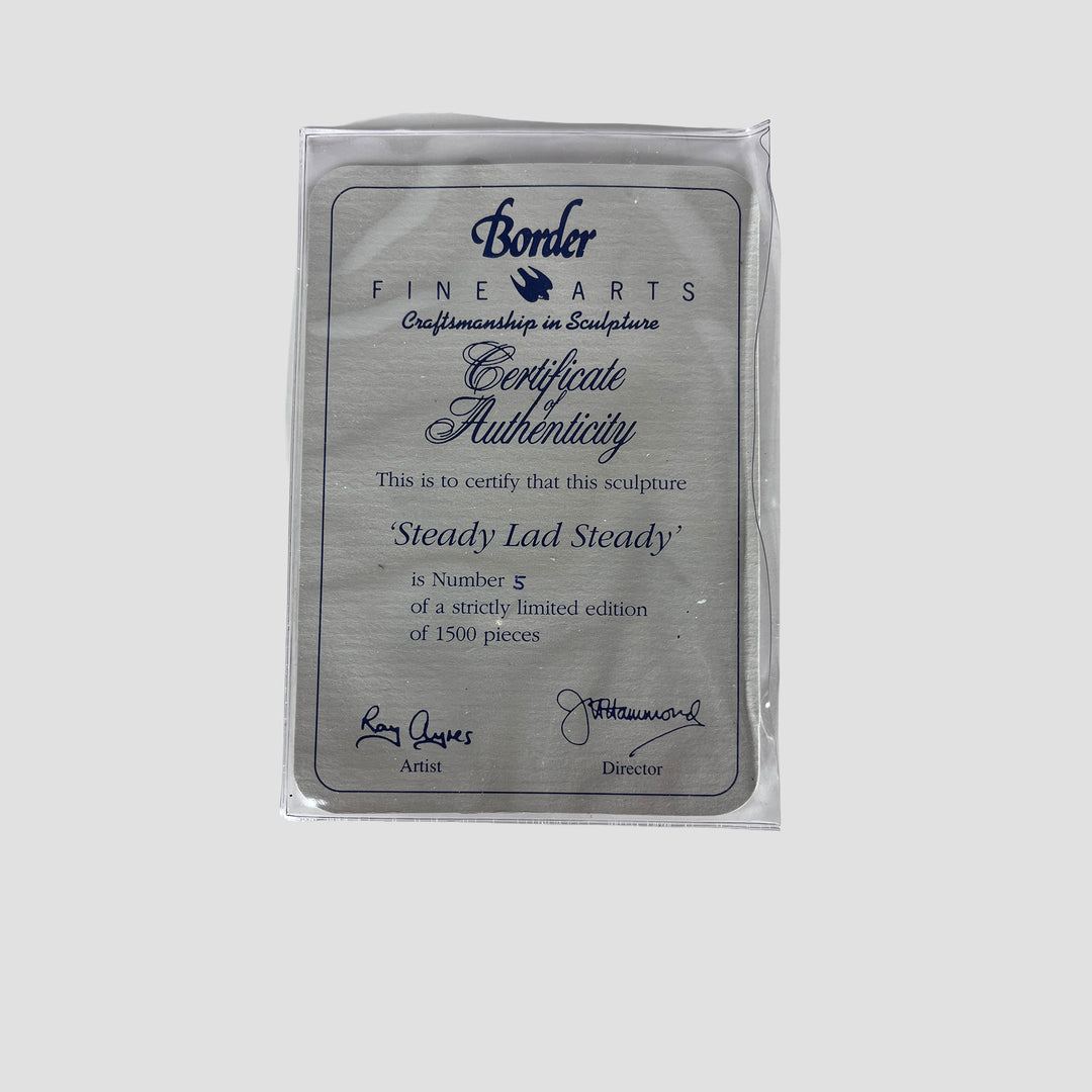 Steady Lad Steady Sheep Model Border Fine Arts Original Box and Certificate