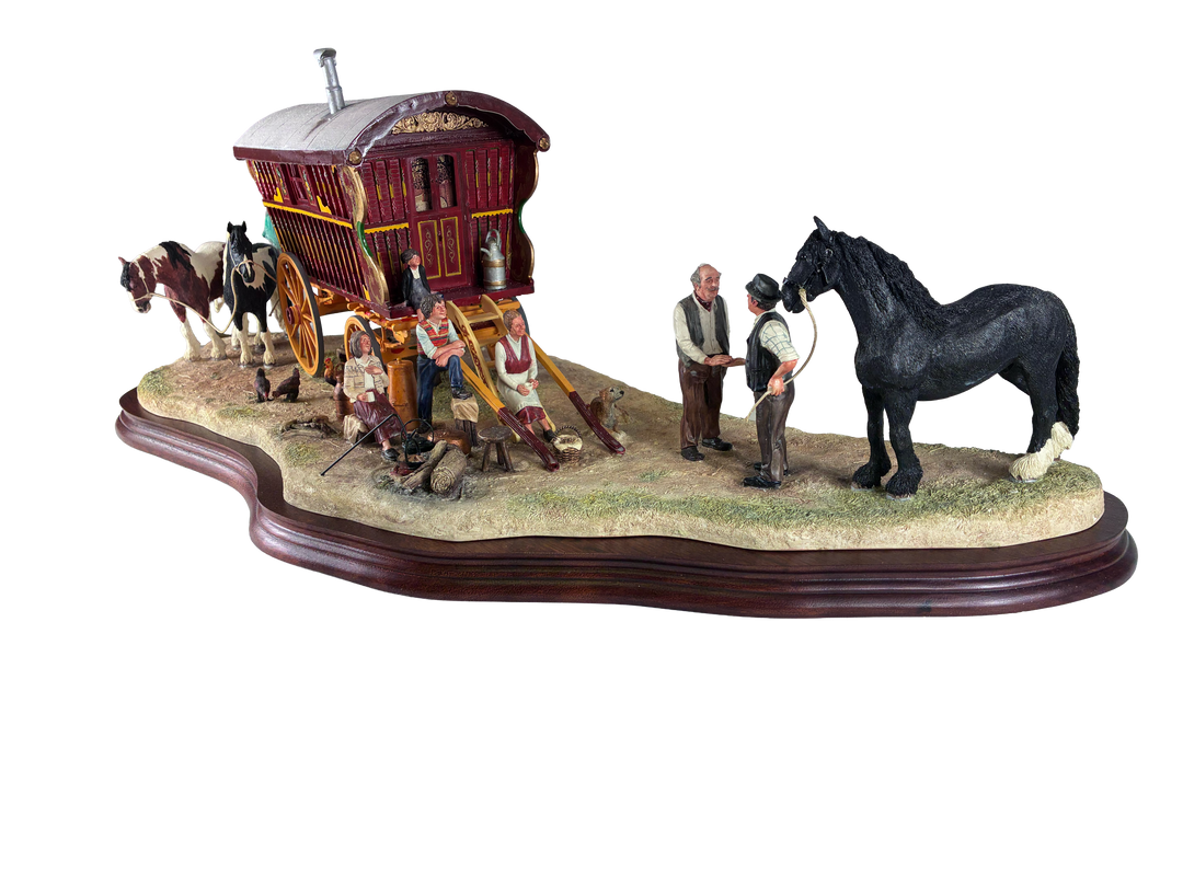 Striking a Deal at Appleby Fair Caravan by Border Fine Arts