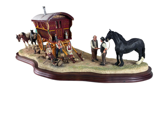 Striking a Deal at Appleby Fair Caravan by Border Fine Arts