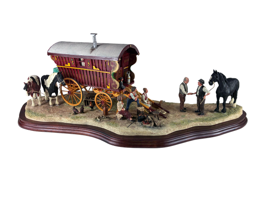 Striking a Deal at Appleby Fair Caravan by Border Fine Arts