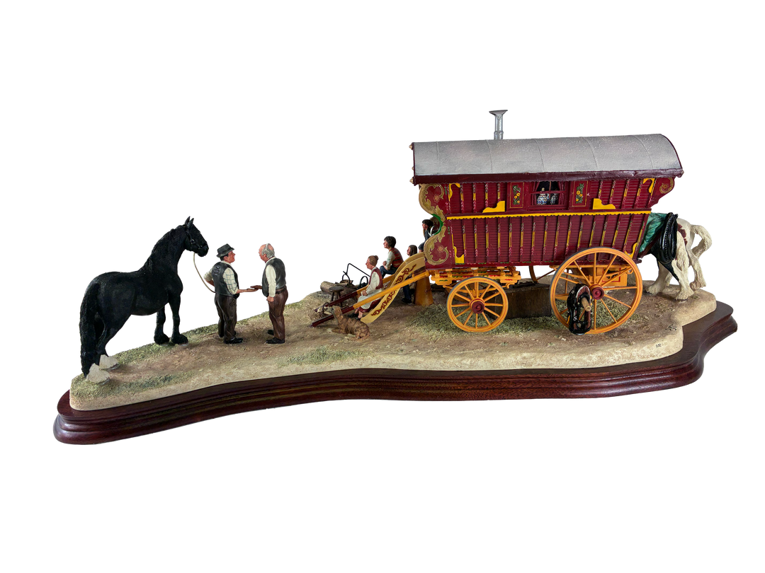 Striking a Deal at Appleby Fair Caravan by Border Fine Arts