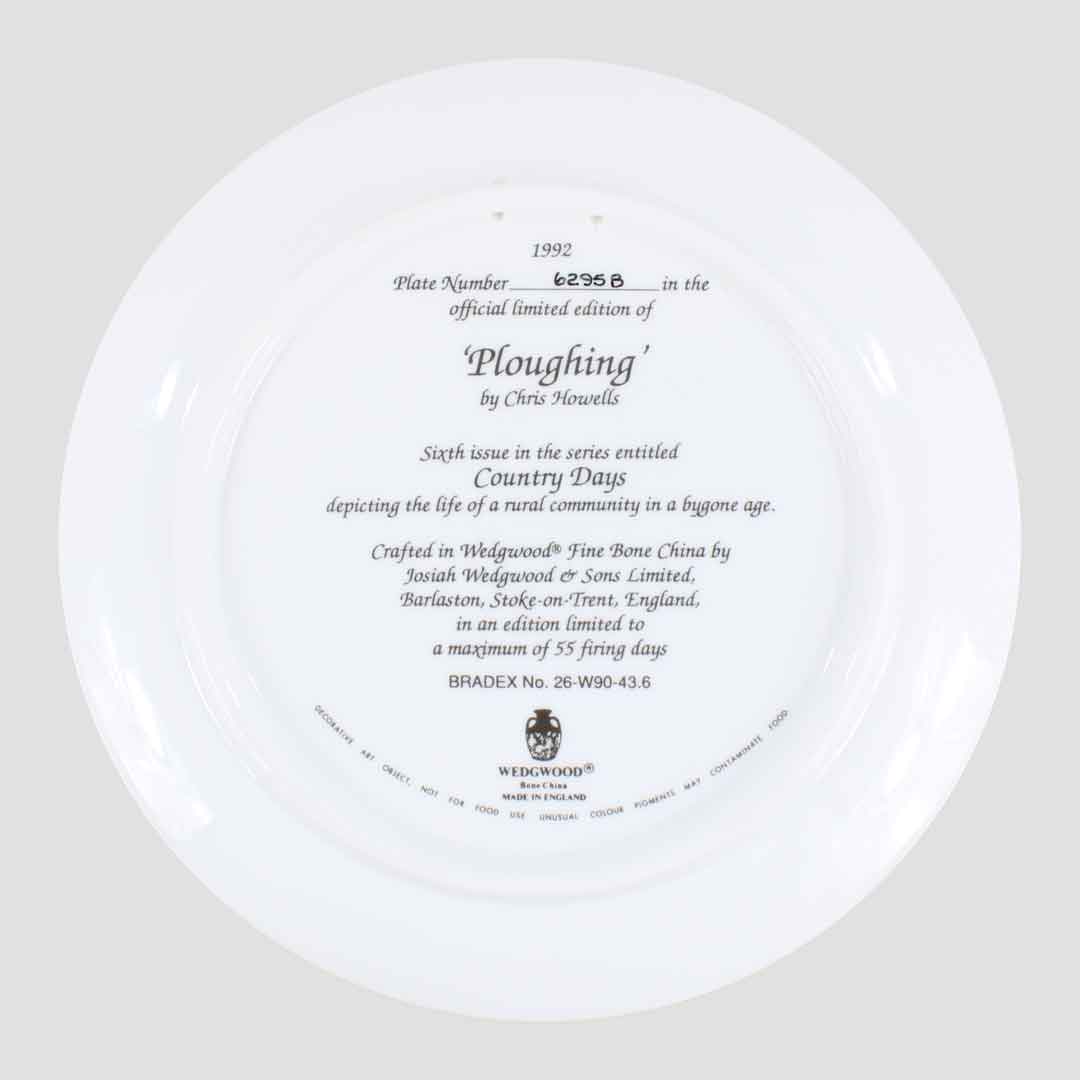 Ploughing Wedgwood Horse Plate