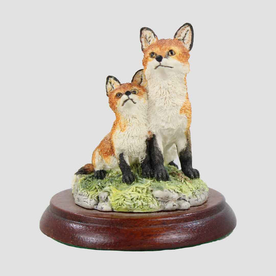 Fox And Cub Border Fine Arts