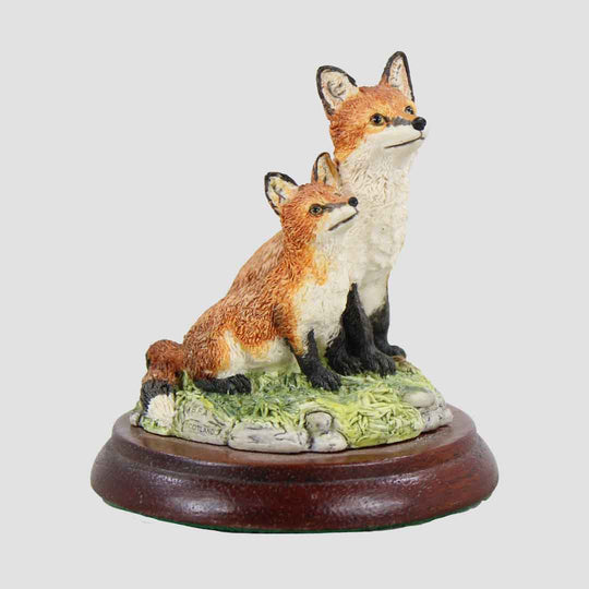 Fox And Cub Border Fine Arts
