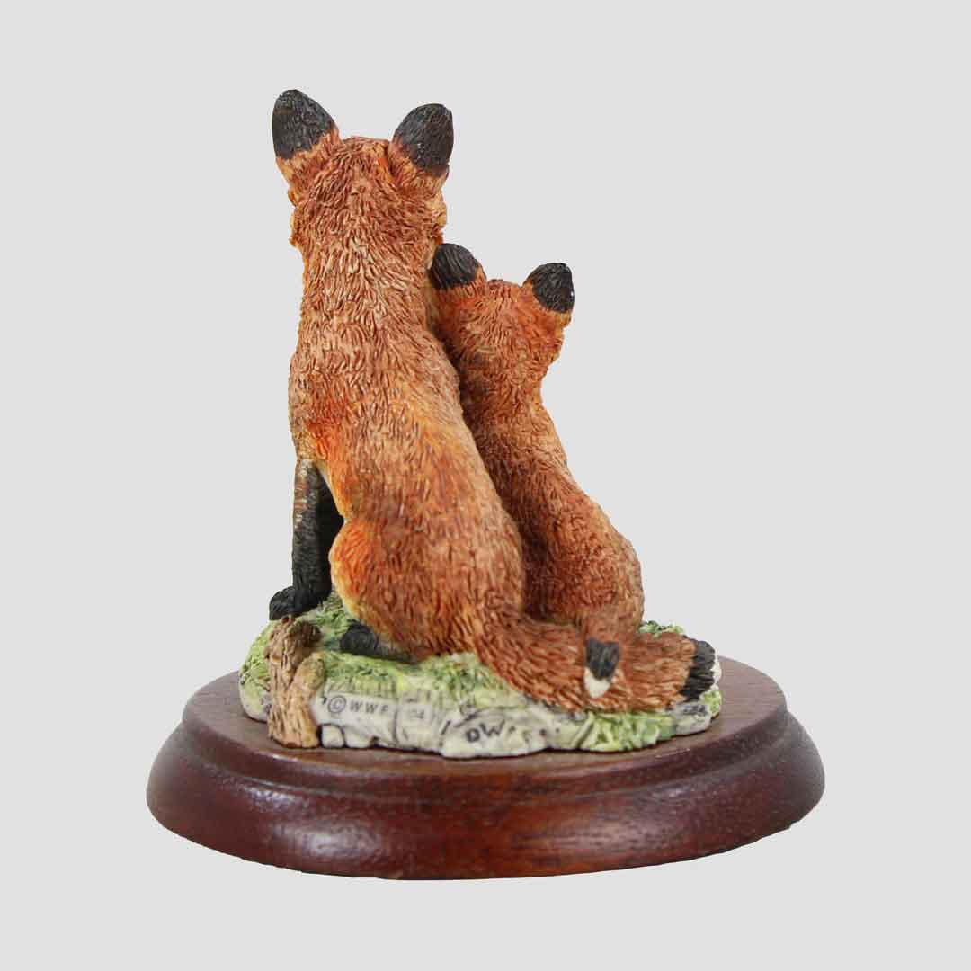 Fox And Cub Border Fine Arts