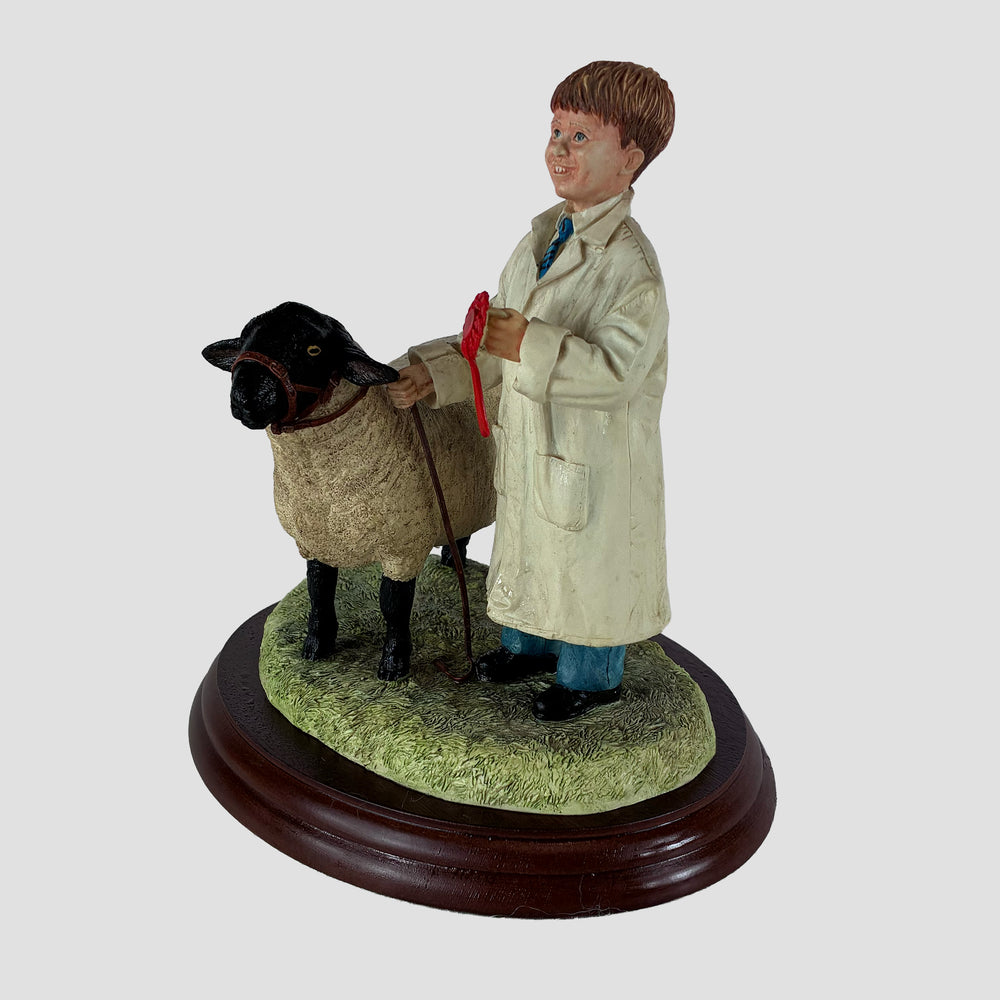 Winning Smile Boy and Suffolk Ram Border Fine Arts