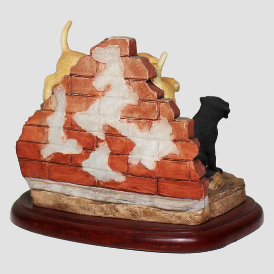 On The Farm - Cute Pups Border Fine Arts