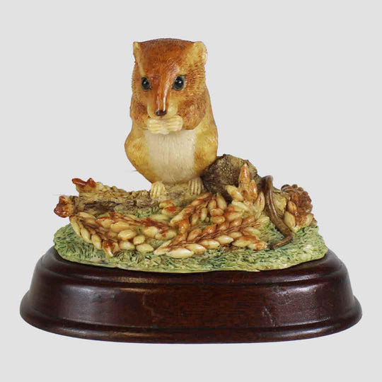Field Mouse on Wheat Border Fine Arts