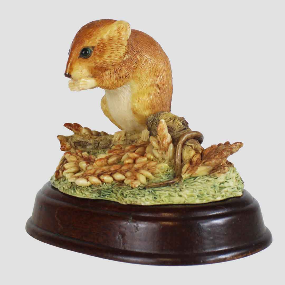 Field Mouse on Wheat Border Fine Arts