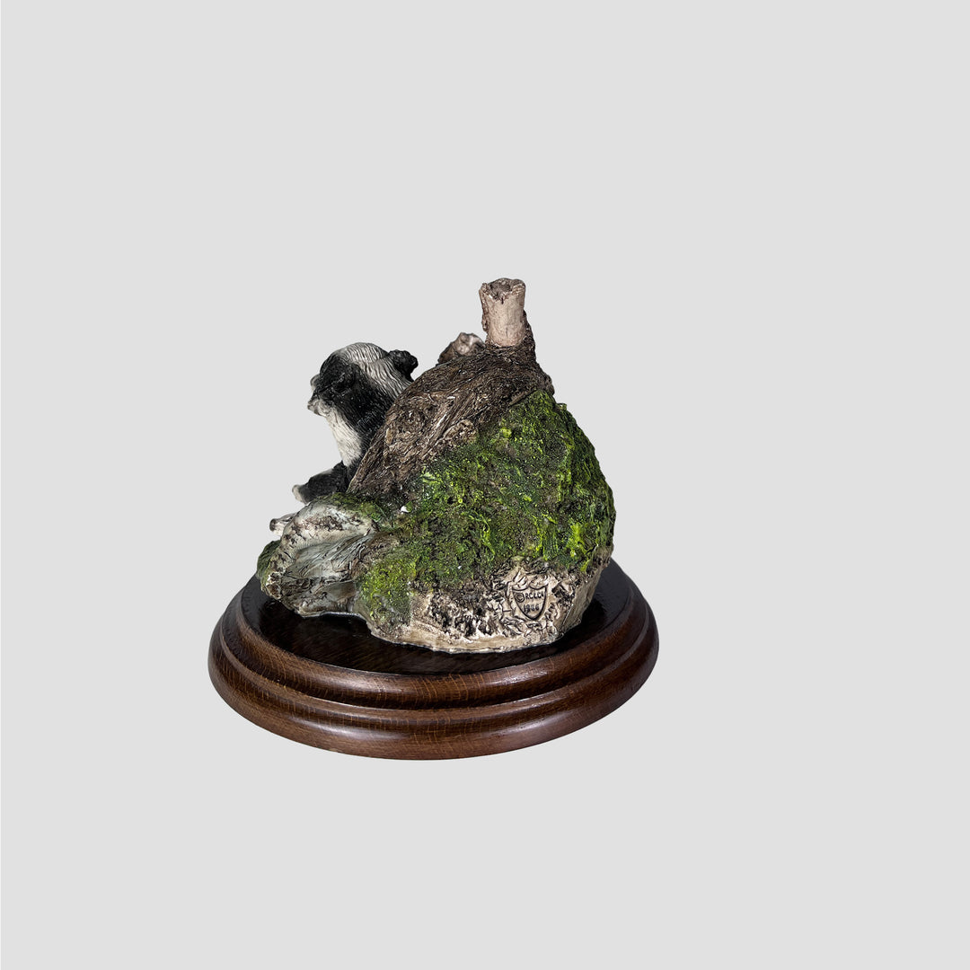 Badger with Cubs in Sett Model by country Artists