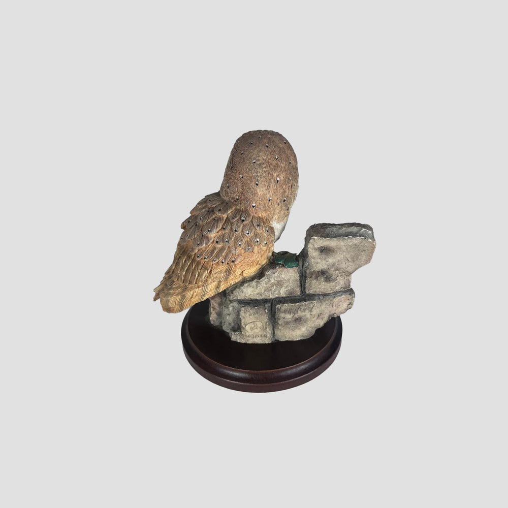 Barn Owl with Stone Sun Model by Country Artists