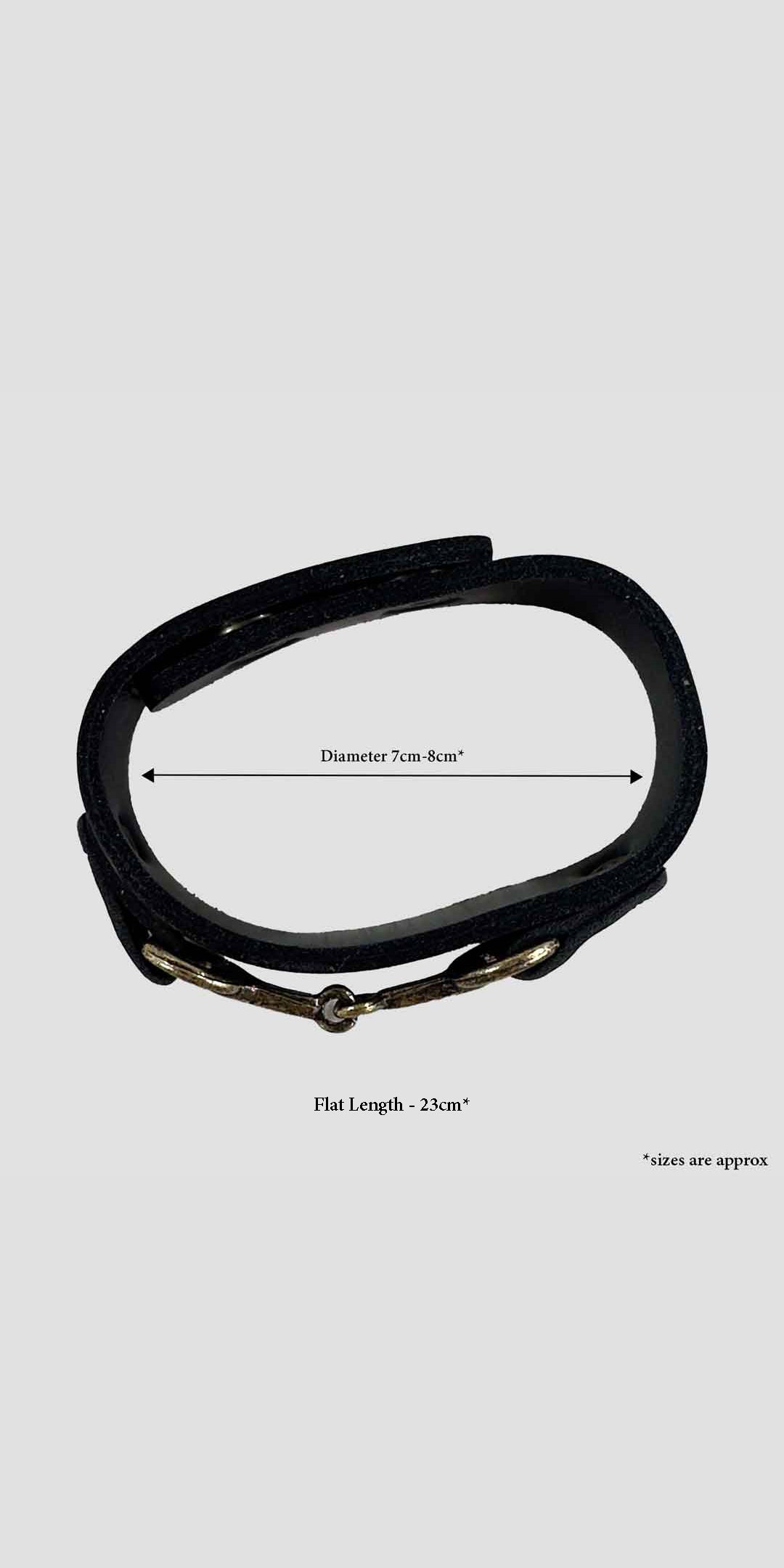 Snaffle Bracelet Black