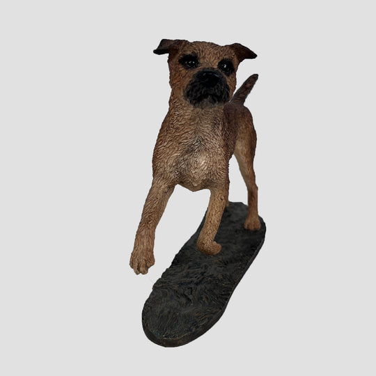Border Terrier Standing Style 1 Border Fine Arts Dog Model