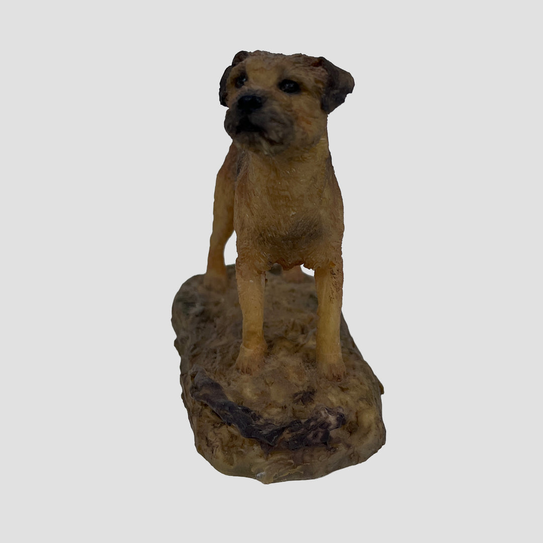 Border Terrier Standing Dog Model by Victor Griffiths