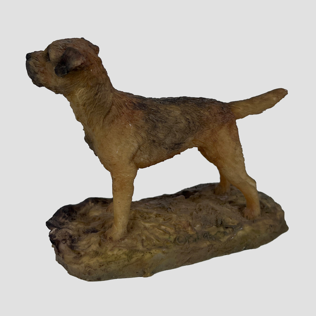 Border Terrier Standing Dog Model by Victor Griffiths