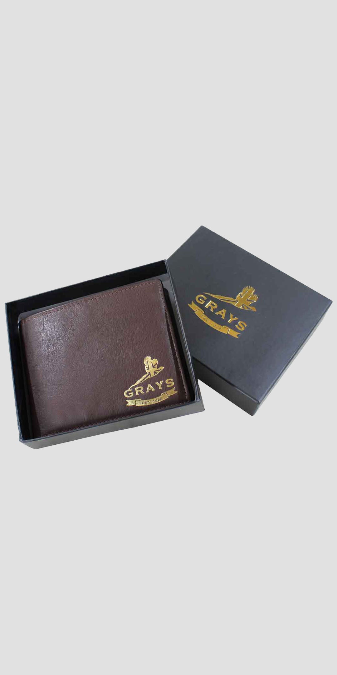 Sunny Leather Wallet With Coin Pocket Brown