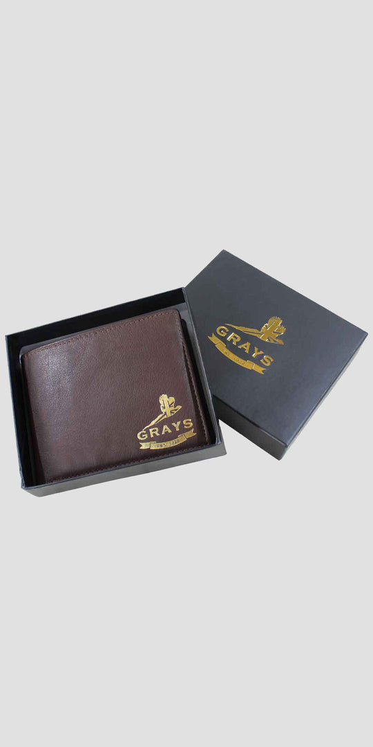 Sunny Leather Wallet With Coin Pocket Brown