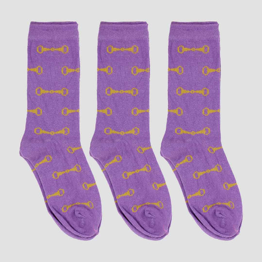 Children's Snaffle Sock Purple Bundle