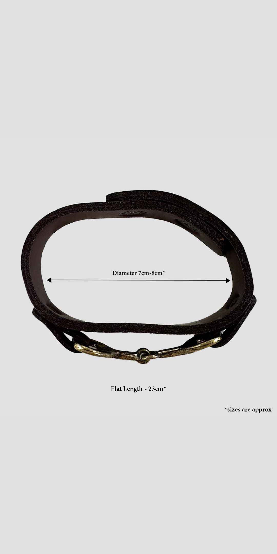 Snaffle Bracelet Dark Brown