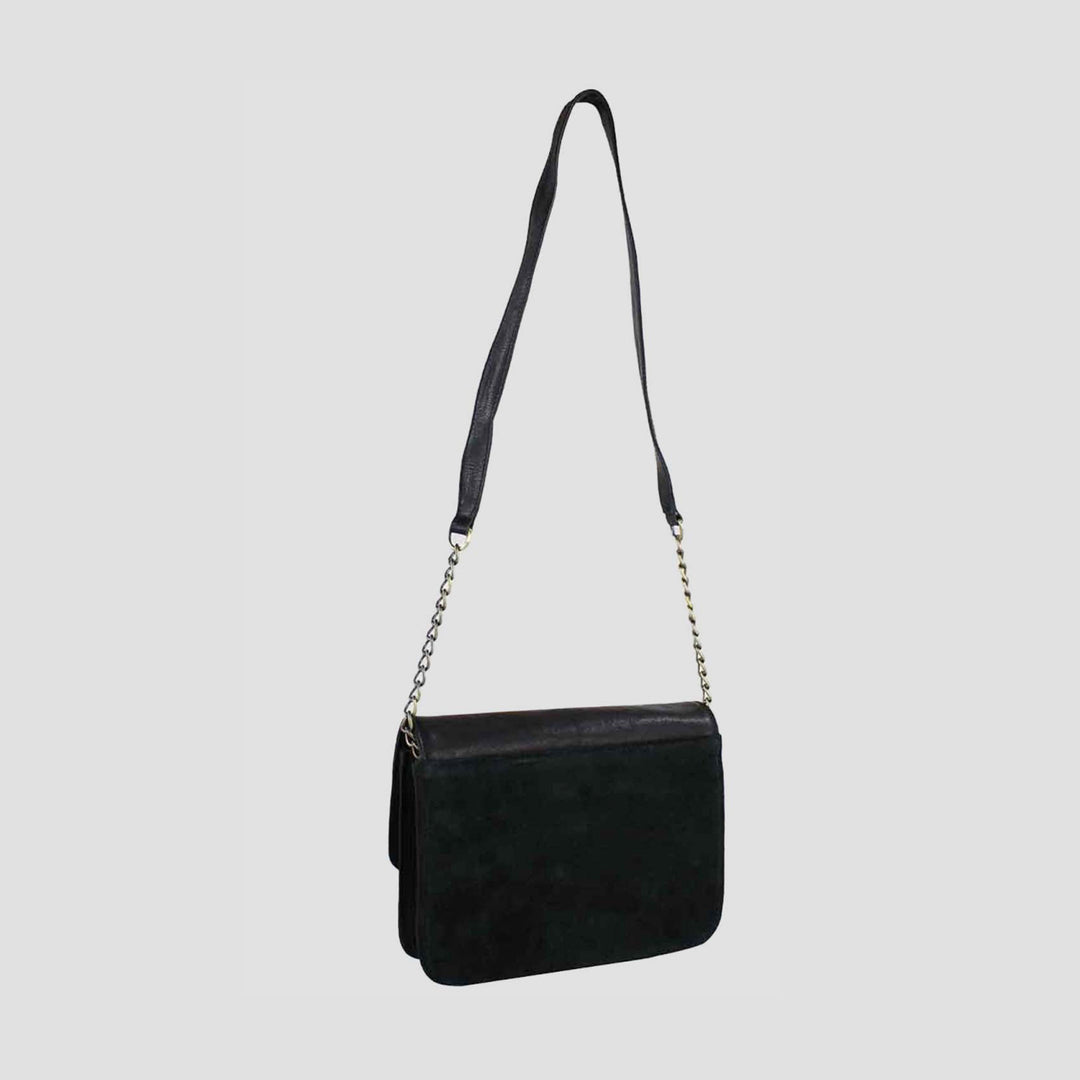 Emma Evening Bag Black And Suede