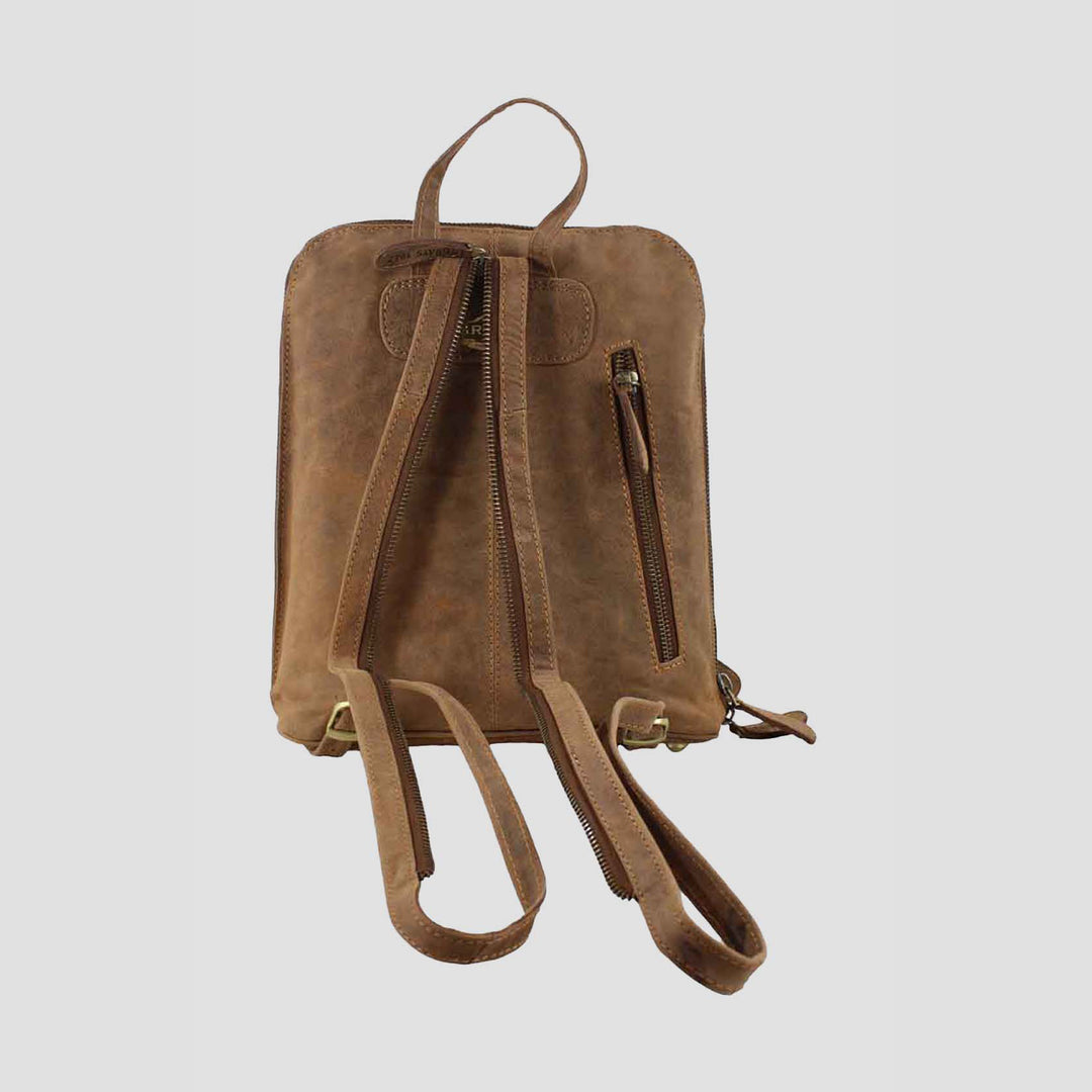 Edith Rucksack with Snaffle in Hunter Leather