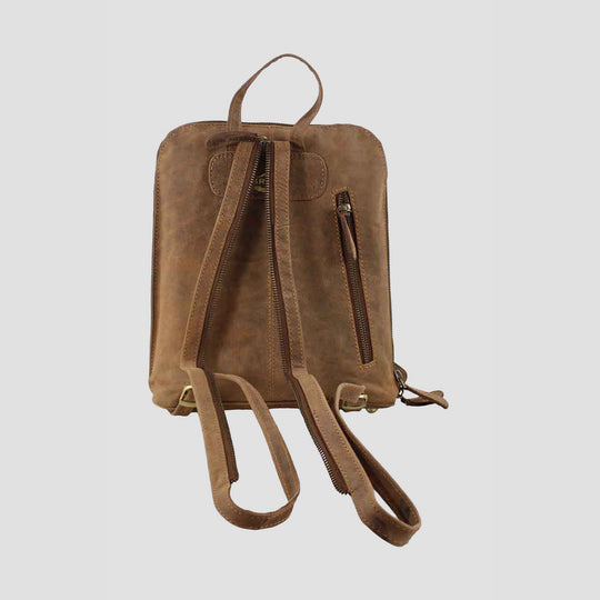 Edith Rucksack with Snaffle in Hunter Leather